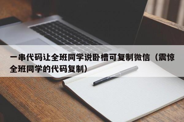 一串代码让全班同学说卧槽可复制微信（震惊全班同学的代码复制）