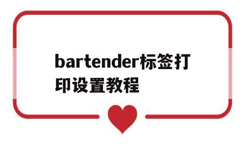 bartender标签打印设置教程(bartender标签打印机打印教程)