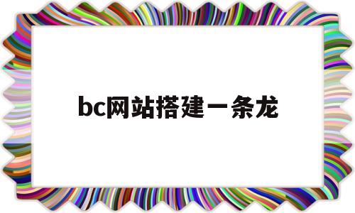 bc网站搭建一条龙(bc网站搭建一条龙多少钱)