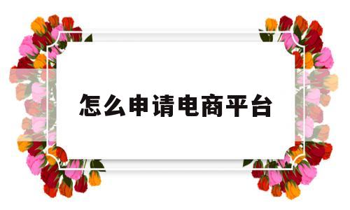 怎么申请电商平台(火蝠电商代运营费用)