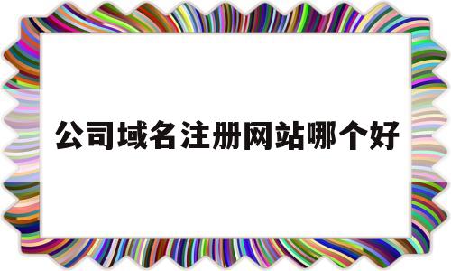 公司域名注册网站哪个好的简单介绍