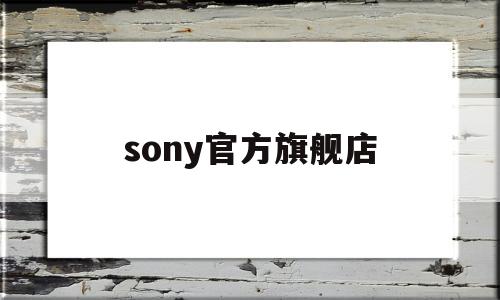 sony官方旗舰店(sony官方授权店)