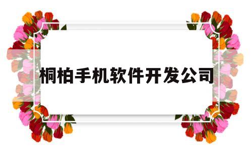 关于桐柏手机软件开发公司的信息