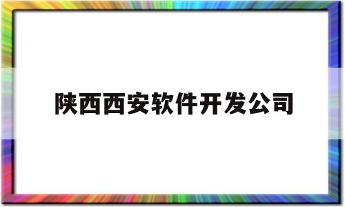 陕西西安软件开发公司(陕西西安软件开发公司有哪些)