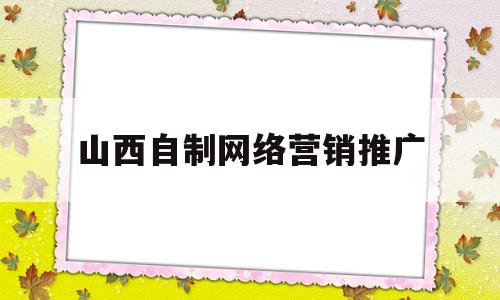 山西自制网络营销推广(网络推广营销方案100例)