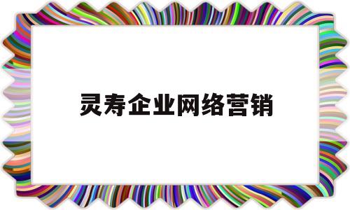 灵寿企业网络营销(企业网络营销方案的范文)