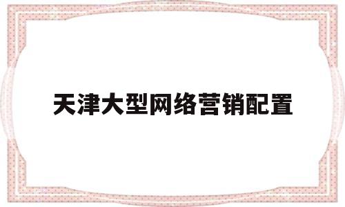 天津大型网络营销配置的简单介绍