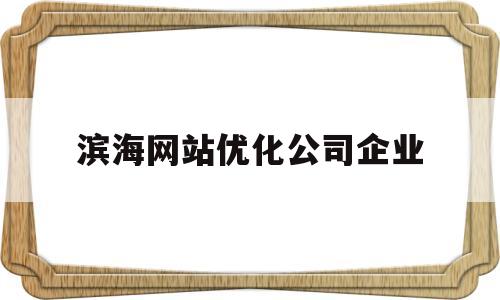 滨海网站优化公司企业的简单介绍