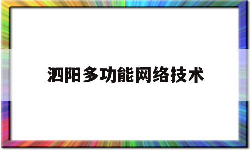 泗阳多功能网络技术的简单介绍