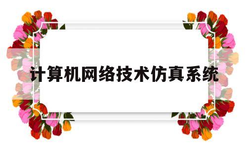 计算机网络技术仿真系统(计算机网络仿真技术实验报告)