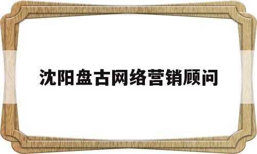 沈阳盘古网络营销顾问(沈阳盘古网络业务运营顾问怎么样)