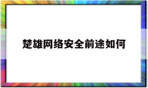 楚雄网络安全前途如何(云计算和网络安全哪个好就业)