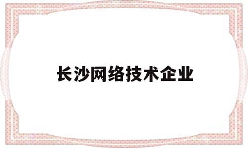 长沙网络技术企业(长沙元初网络技术有限公司)