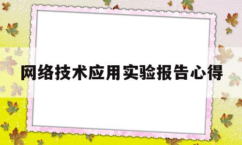 网络技术应用实验报告心得(计算机网络技术实训报告总结)