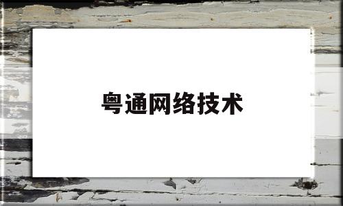 粤通网络技术(粤通网驾培连锁机构)