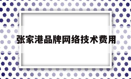 张家港品牌网络技术费用(张家港声光网络技术有限公司)