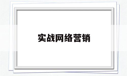 实战网络营销(实战网络营销包括三赢三军及网站策略)