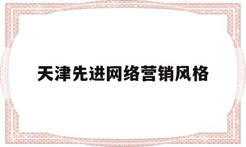 天津先进网络营销风格(天津先进信息产品有限公司)