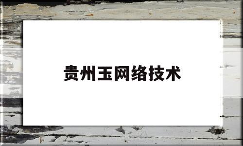 贵州玉网络技术(贵州网络科技技术有限公司)