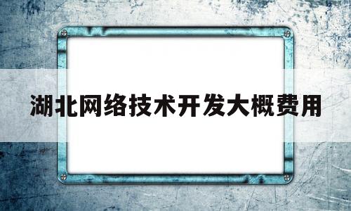 湖北网络技术开发大概费用(湖北网络技术开发大概费用多少)