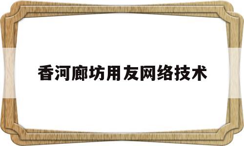 香河廊坊用友网络技术(河北省用友软件公司地址)