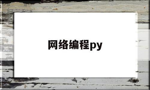 网络编程py(网络编程怎么学)