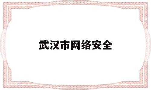 武汉市网络安全(武汉市网络安全应急技术支撑单位)