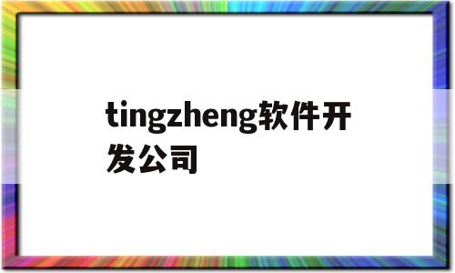 tingzheng软件开发公司的简单介绍