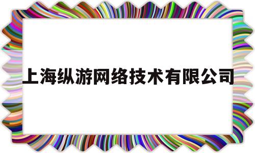 上海纵游网络技术有限公司(上海纵游网络技术有限公司待遇)