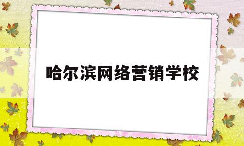 哈尔滨网络营销学校(哈尔滨网络公司排行榜)