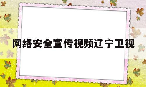 网络安全宣传视频辽宁卫视(2021网络安全宣传周微视频)