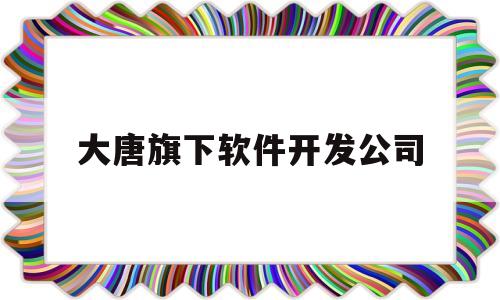 大唐旗下软件开发公司的简单介绍