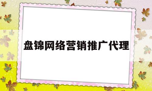 盘锦网络营销推广代理(盘锦网络营销推广代理公司)