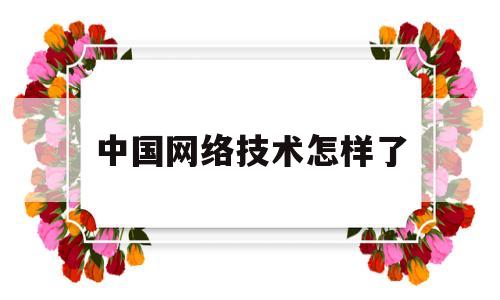 中国网络技术怎样了(中国的网络技术世界第几)