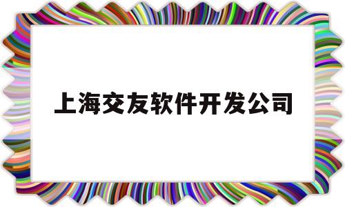 上海交友软件开发公司(上海交友平台层次高的有哪些)