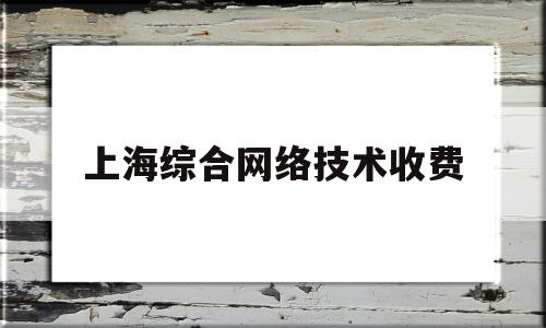 上海综合网络技术收费(上海综合网络技术收费标准文件)