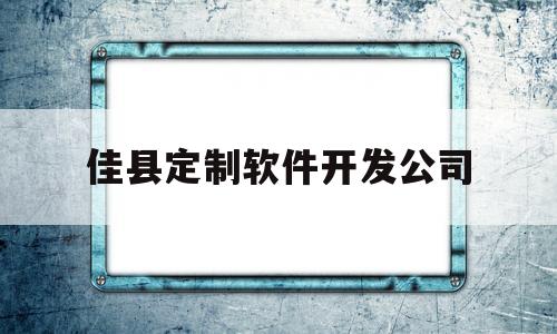 佳县定制软件开发公司(佳县定制软件开发公司地址)