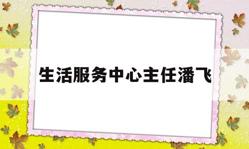 生活服务中心主任潘飞(生活服务中心主任潘飞简介)