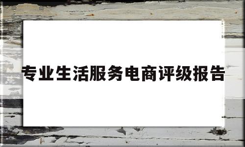 专业生活服务电商评级报告(专业生活服务电商评级报告)