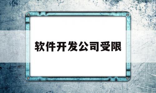 软件开发公司受限(软件开发公司受限怎么办)