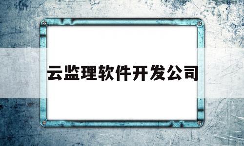 云监理软件开发公司(云路监理公司)