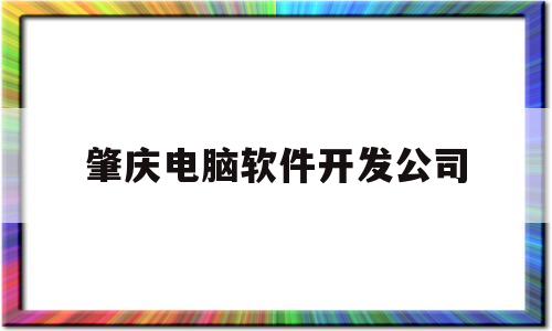 肇庆电脑软件开发公司(肇庆电脑培训学校)