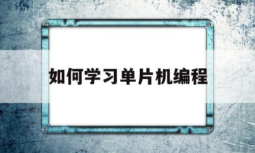 如何学习单片机编程(十天学会单片机)