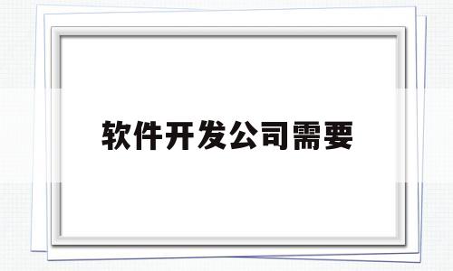 软件开发公司需要(软件开发公司需要什么设备)