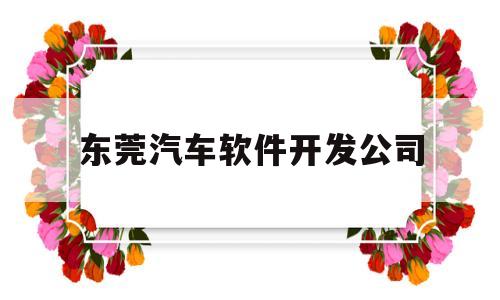 东莞汽车软件开发公司(东莞汽车软件开发公司招聘)