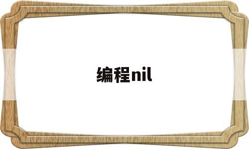 编程nil(编程nio)