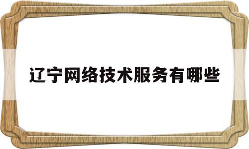 辽宁网络技术服务有哪些(辽宁省网络公司)