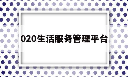 020生活服务管理平台(生活服务入口)