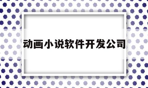动画小说软件开发公司(小说动画排行榜)