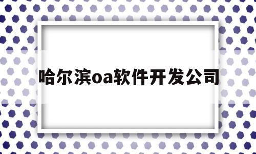 哈尔滨oa软件开发公司(哈尔滨oa软件开发公司有哪些)